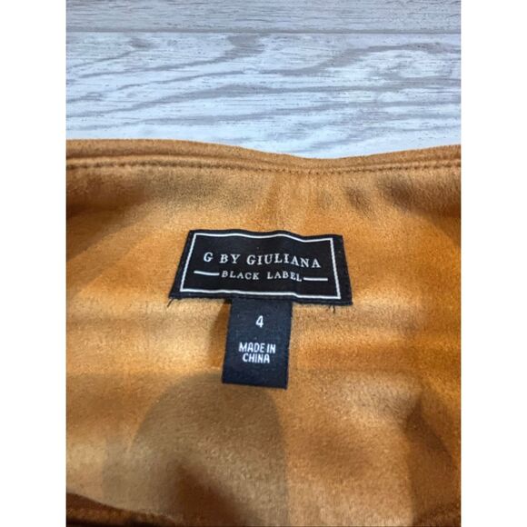 G by Giuliana tan/caramel faux suede casual/dress pants size 4 - Picture 8 of 11